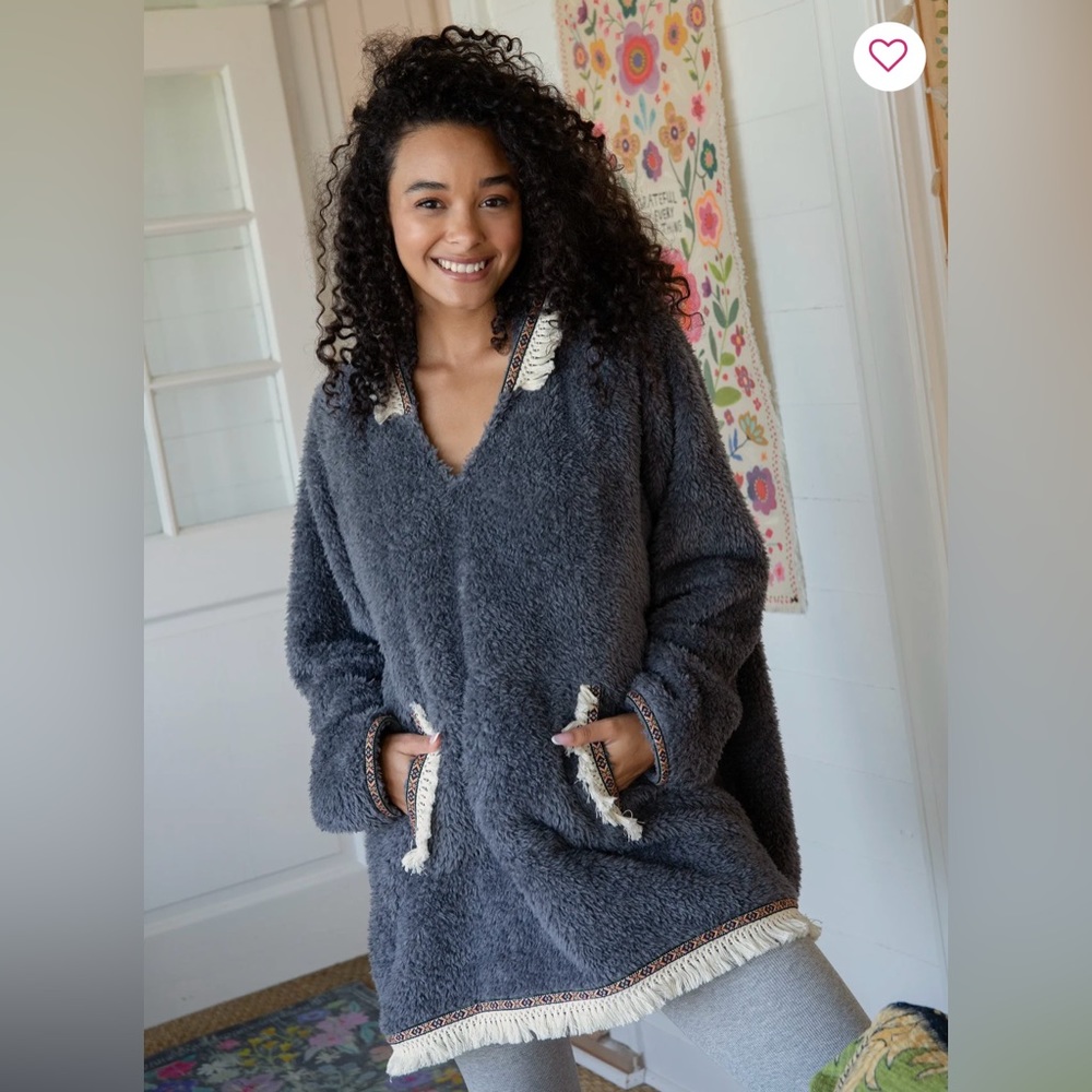 Natural life oversized, blanket hoodie